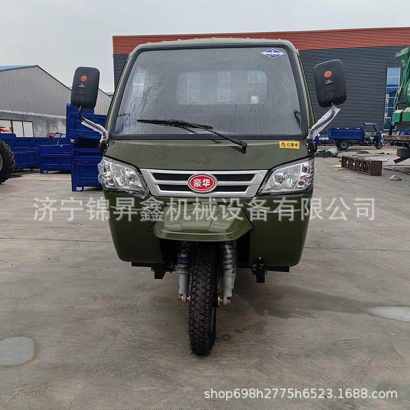 工地柴油三轮车自卸工程电动载重王混泥土建筑拉砖农用养殖翻斗车