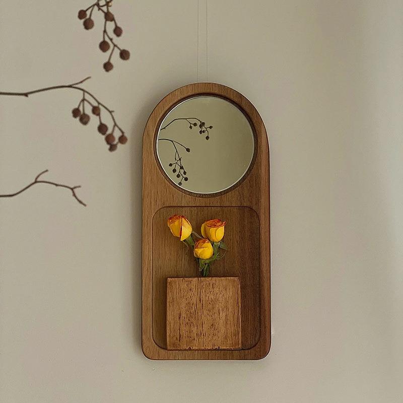 复古感欧式墙饰艺品墙装饰墙F5M86164面木饰挂画圆形式花木工雕挂