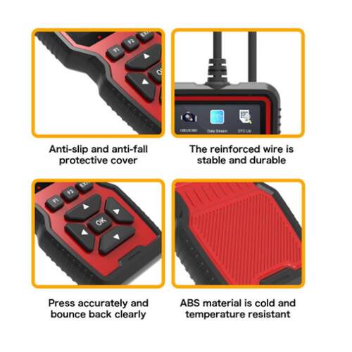 OBD2 Scanner ELM327 V519 彩屏10种语言彩屏可打印汽车故障诊断