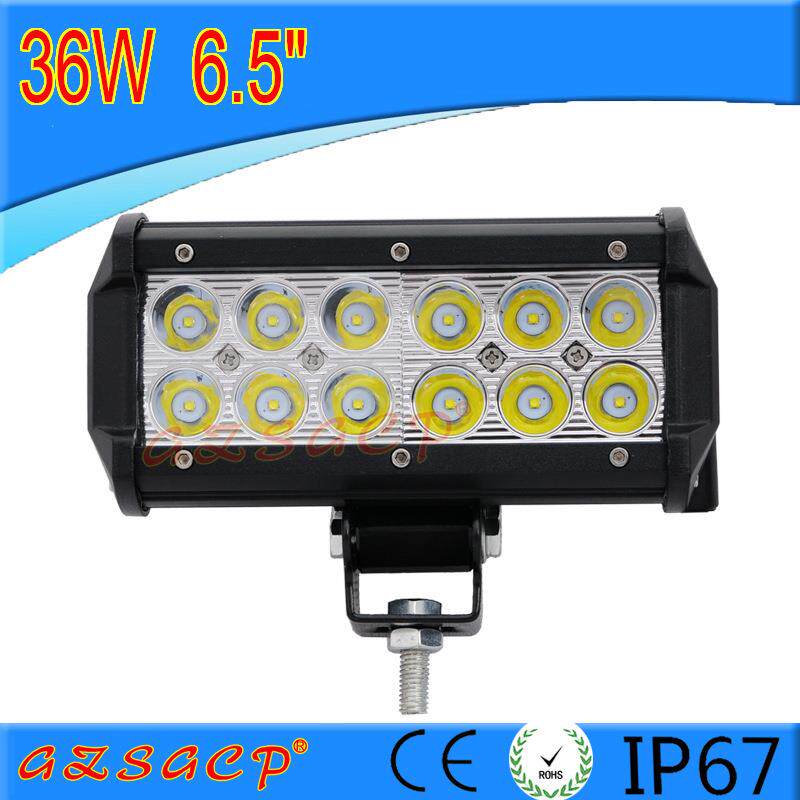 汽车led射灯长条灯12v24v货车灯超亮强光越野车改装前杠中网灯36W