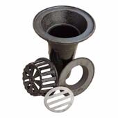 虹吸式 落水斗钢制天台直排雨水斗型铸铁雨水斗排水快铸铁排水斗