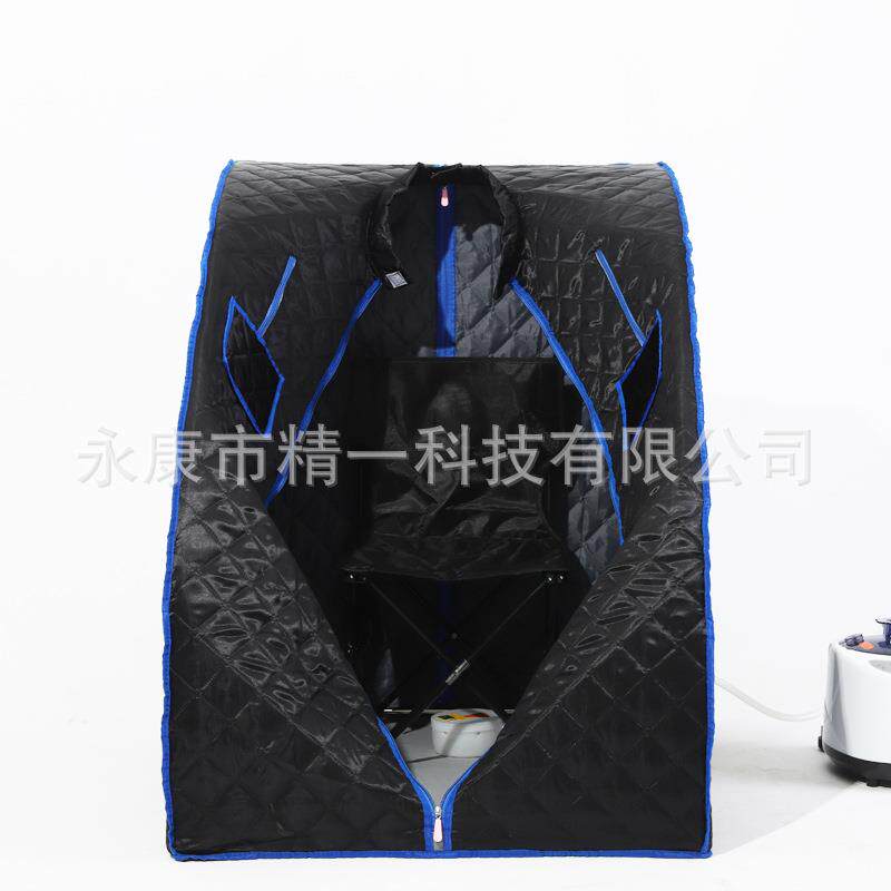 新款直销钢管汗蒸箱家用桑拿浴箱蒸汽式汗蒸房熏蒸机便携折叠桑拿
