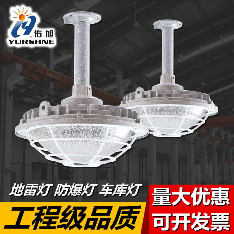 LED防爆灯 仓库车间厂房灯工厂库房车库灯 隔爆型三防灯led地雷灯