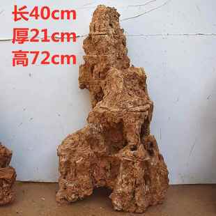 542吸水石植物盆景上奇石假景山原石石庭院观石水水秀石鱼缸造景