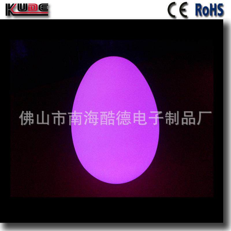 工厂直供LED发光蛋形灯遥控充电酒吧桌灯台灯16色夜光七彩气氛灯