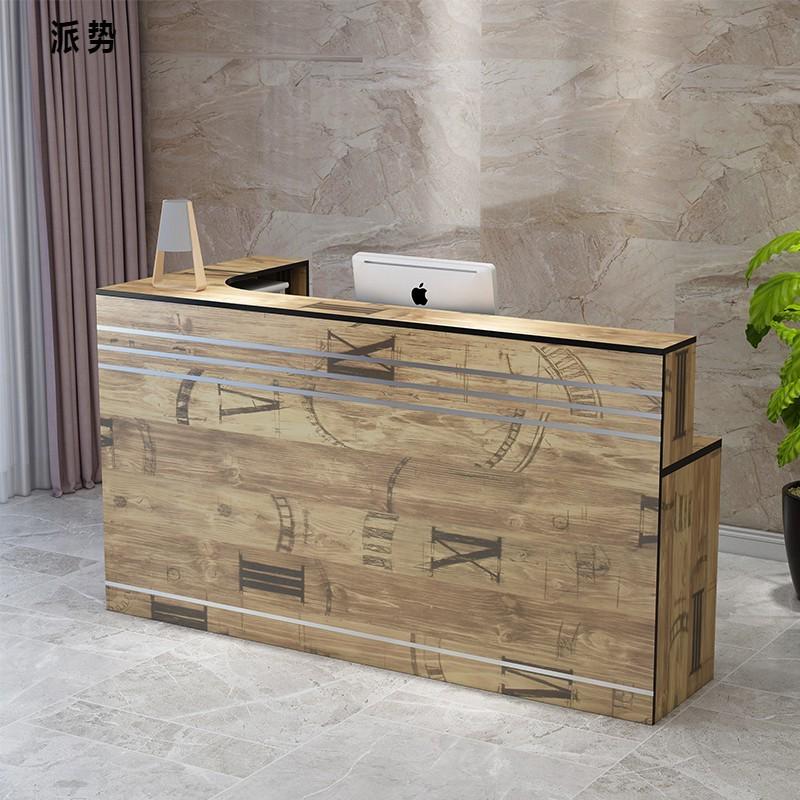 转角小型酒柜商用柜台店铺简约现代前台超市吧台餐饮店收银台