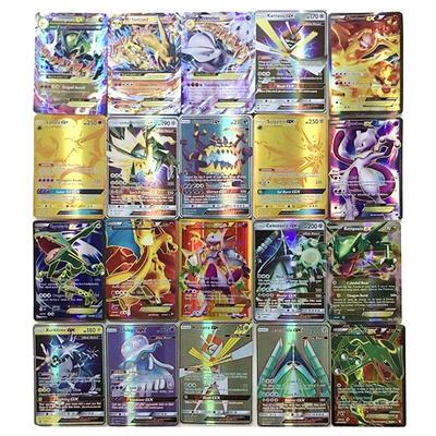 60PCS/Box Pokemon Cards GX EX MEGA Tag Team VMAX Booster TA