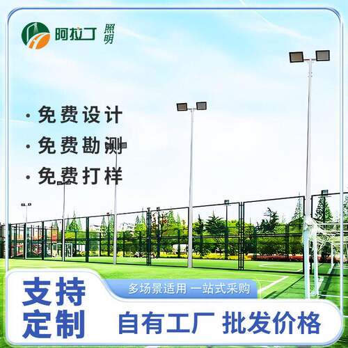 球场圆盘LED杆灯600瓦灯具市政亮化改造公园十字路口户外投光灯