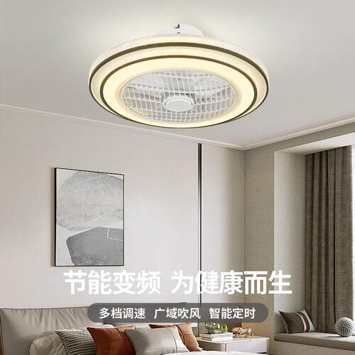 跨境吸顶风扇灯现代北欧LED灯2022年新款餐厅客厅卧室吊扇灯