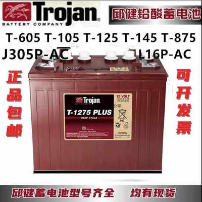 进口邱健蓄电池T-1275T-875T-145T-125T-105 8v6V240ah推高车L16P