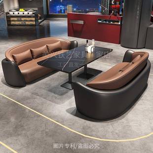 需定制露营风酒吧沙发组合主题清吧餐吧西餐厅烧烤店卡座咖啡厅桌