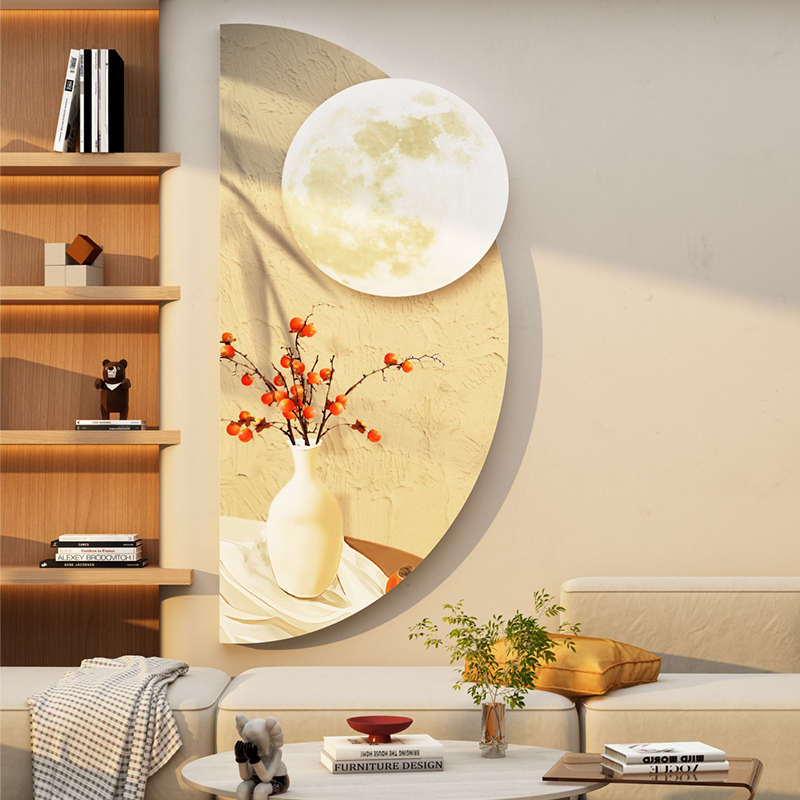 电视机背景墙装饰挂画客厅上方点缀挂件卧室墙面床头布置壁纸摆件