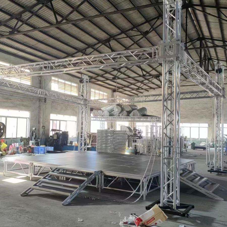 生产铝合金户外演出展示架酒店婚庆舞台桁架a屏展架背景架舞台板