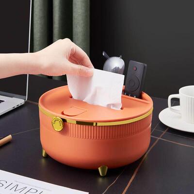 Paper towel box draw box household living room circular