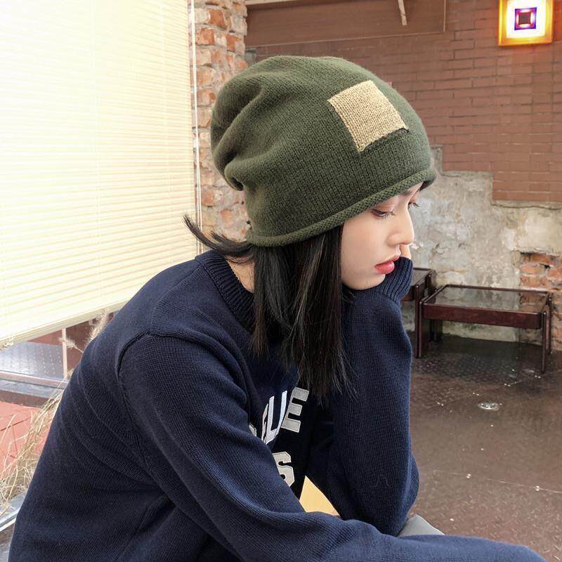 新款直销帽子假发一体女齐肩短发秋冬季新款时尚复古针织帽子堆堆