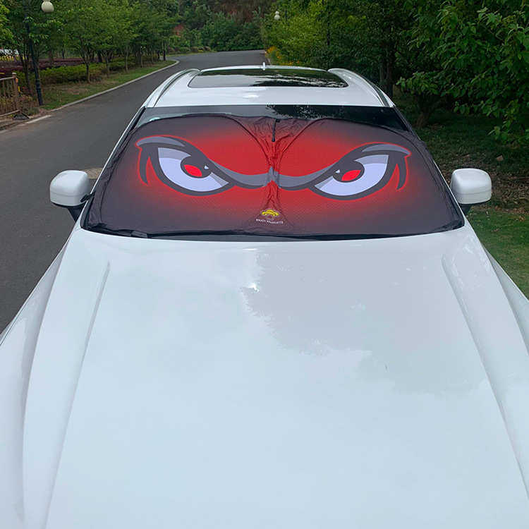 新设计新款汽车遮阳挡前遮阳挡 眼睛设计