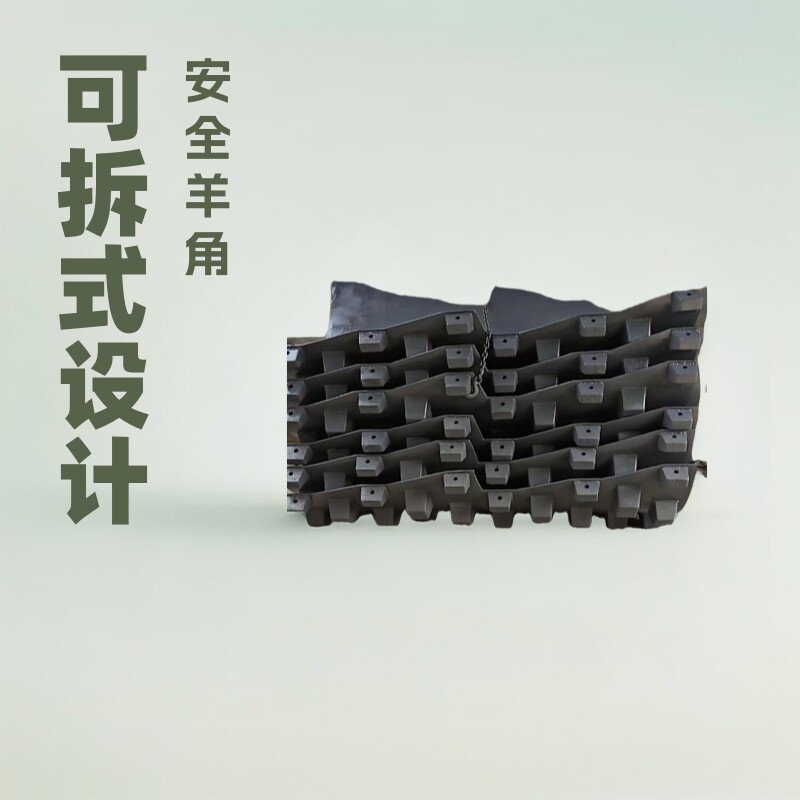 洛阳可拆式羊角碾压路机凸块