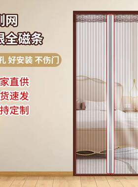 全磁条防蚊门帘免打孔好安装强磁力多规格防蚊防虫金刚网门帘纱帘