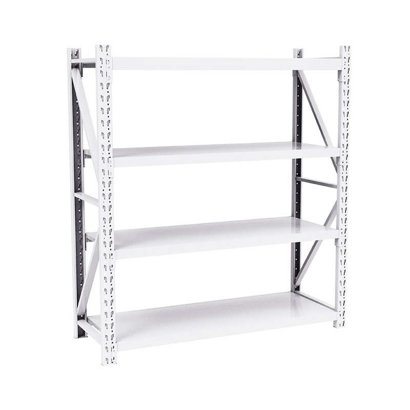 杭州货架白色轻型货架置物架多层家用储物架超市收纳服装展示架