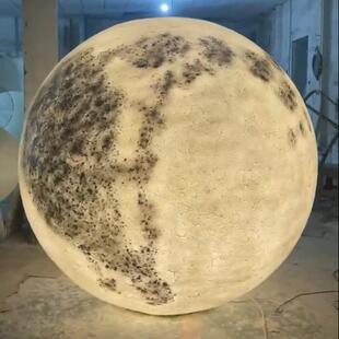 LED发光球2米3米大型发光月亮PE滚塑圆球户外防水文旅景观灯