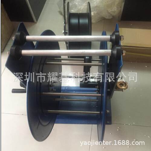 手摇卷管器50M10米0黑色胶Y870高压橡管可手摇式卷管器配接头疯狂