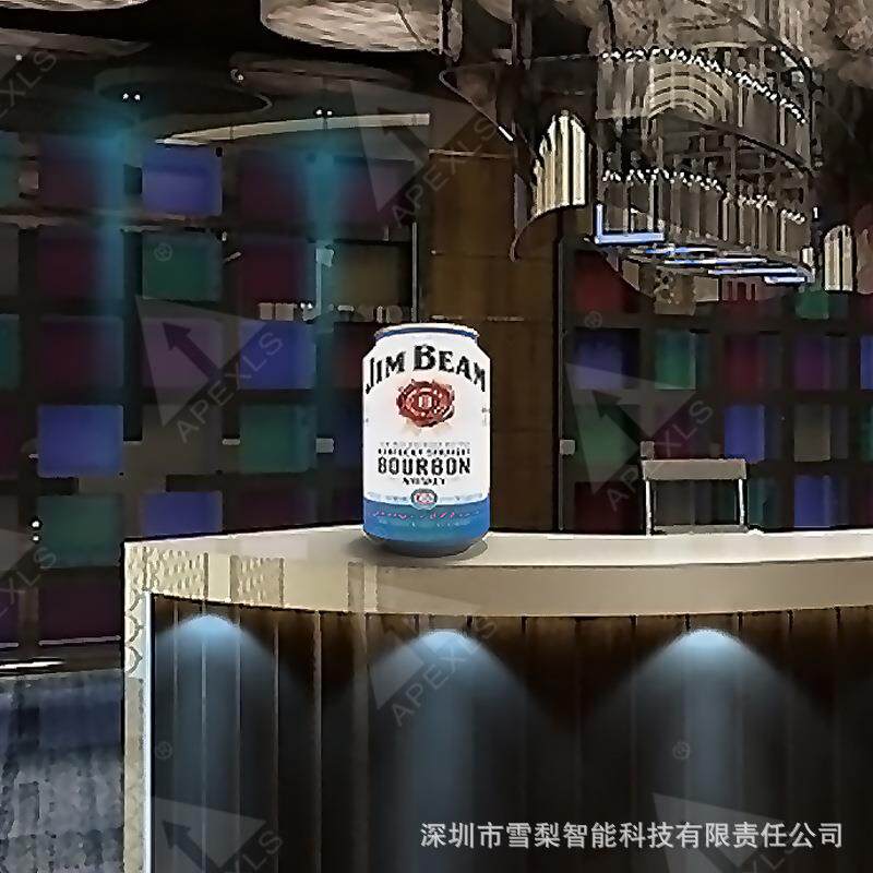 led罐形异形小易拉罐显示屏防水全彩屏幕啤酒瓶广告屏智能广告屏