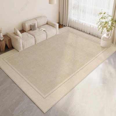奶油现代房间地毯沙发绒ins床边茶几风圈防毯轻三卧室奢耐脏