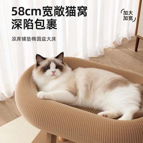 猫爬架用小型不占四地剑麻猫抓猫2601CGXT板窝一体季家通用猫咪攀