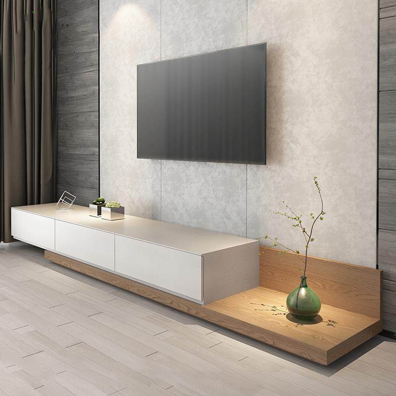 北欧伸缩电视柜客厅家用2025新款小户型简易落地电视机柜茶几组合,住宅家具,电视柜,淘宝优惠券,粉丝福利购,淘宝优惠卷