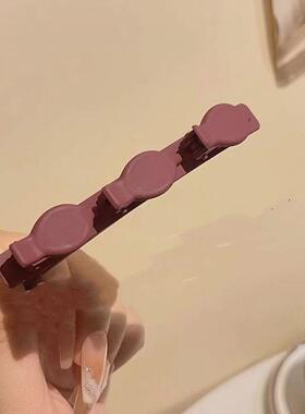 纯色懒人公主磨砂编发侧边发饰