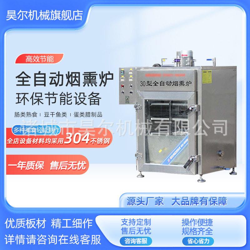 豆腐干真空烟熏炉30型50型全自动不锈钢烟熏炉腊肉烟熏机商用烟熏