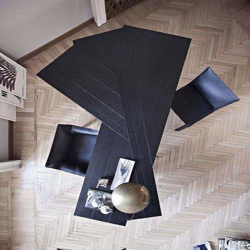 简约现代实木电脑桌轻奢风极简异形办公桌老板桌设计师书桌工作台