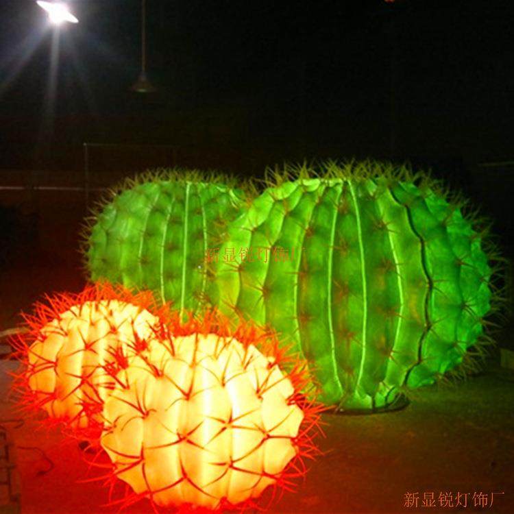 直销绿色仙人掌LED塑料灯公园广场亮化装饰节日灯