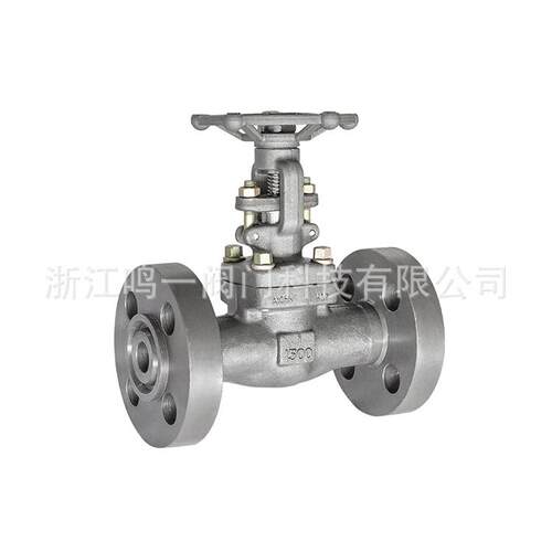 高压整体锻造法兰一体式1500LB硬密封司太立手动法兰闸阀厂家生产