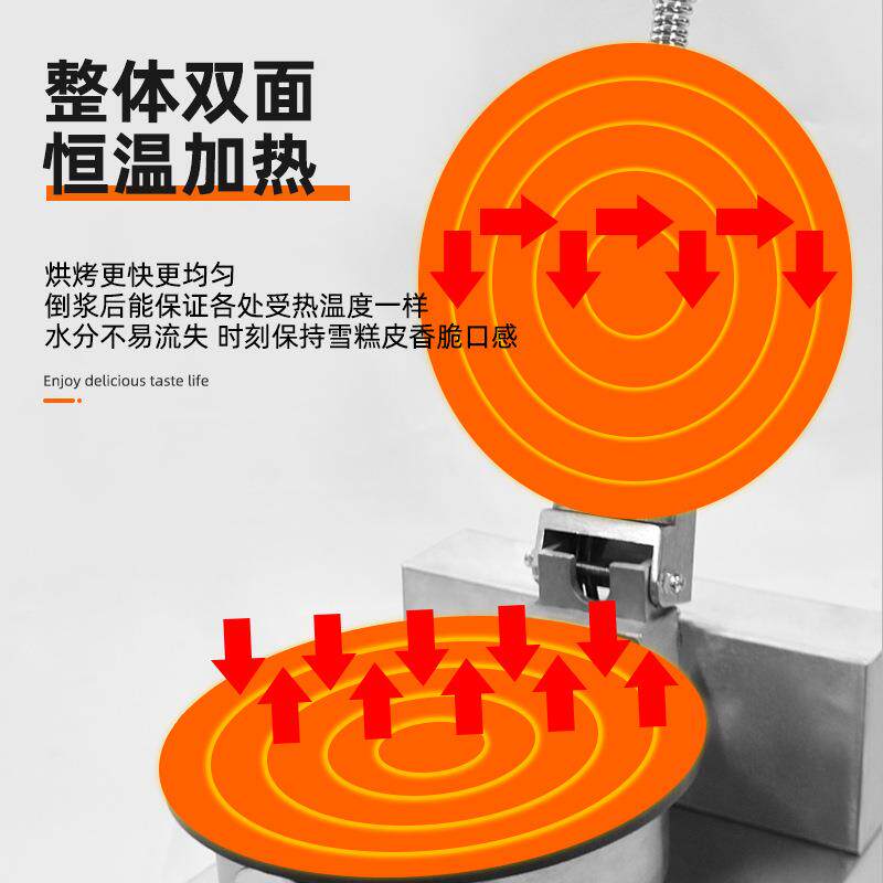 尚洋商QKI用单头双头雪糕皮机冰淋甜筒脆皮蛋卷蛋筒铭机厂家淇直