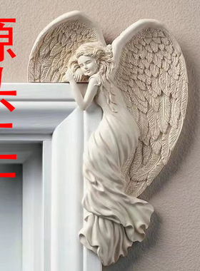 创意花盆装饰摆件花插牌树脂天使户外复古花园布置庭院阳台造景