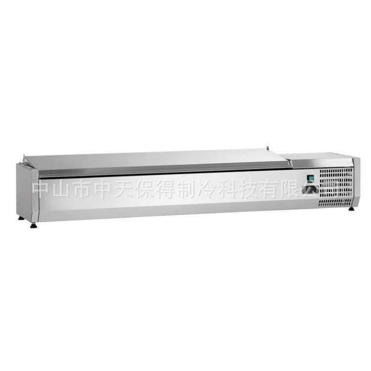 1.6米桌面台式沙拉台小型撒料台小菜水果蔬菜保鲜冷柜三文治柜