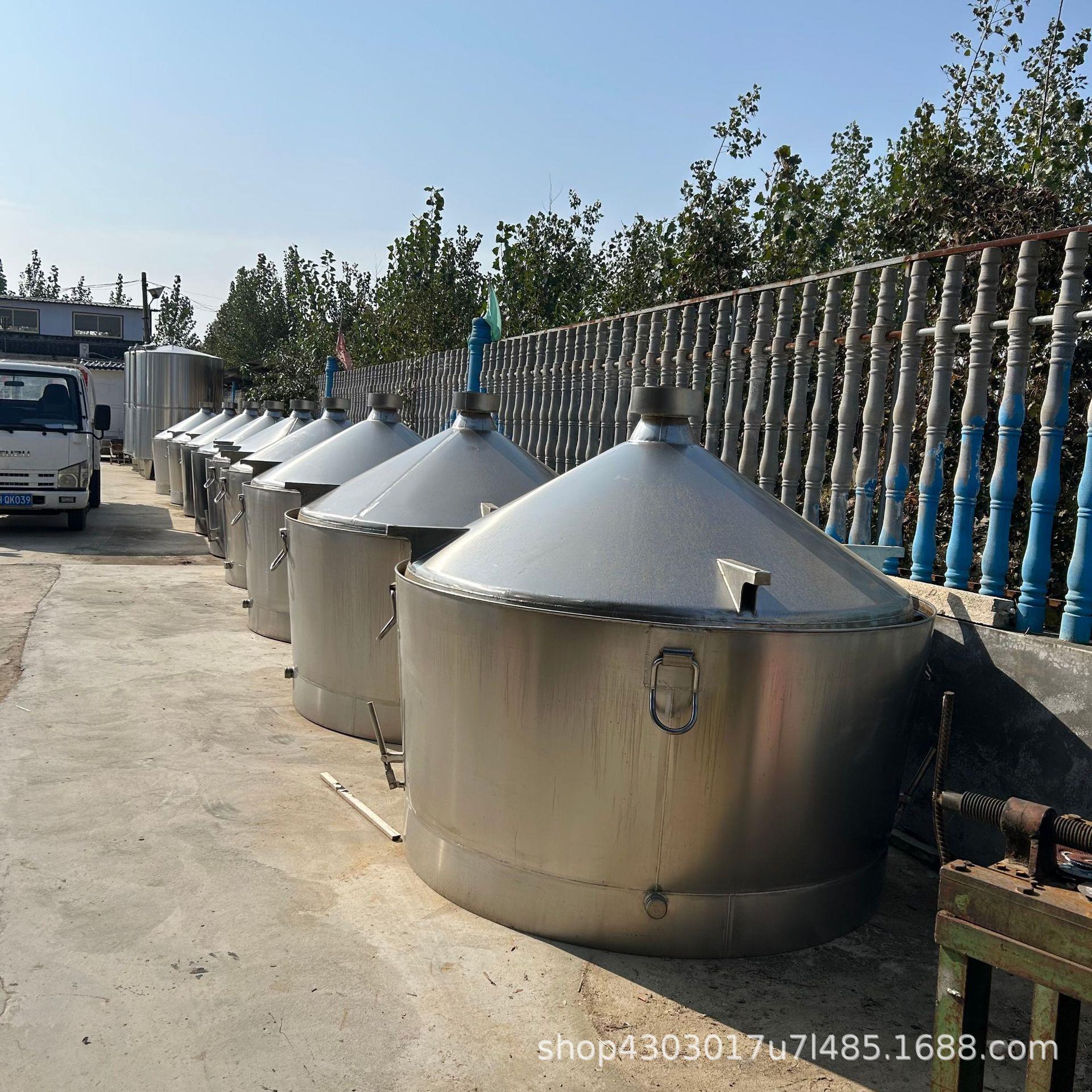 不锈钢酿酒设备生产固定锅翻转锅单层双层电加热蒸汽加热酒锅