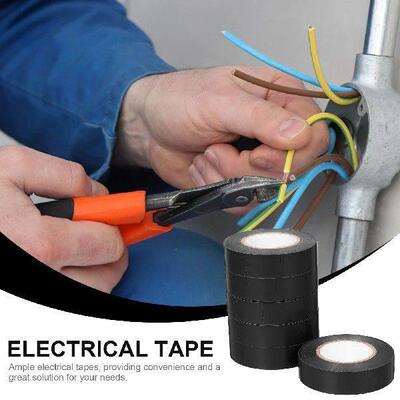 6 Rolls Electrical Tape Colored Duct Waterproof High Temp