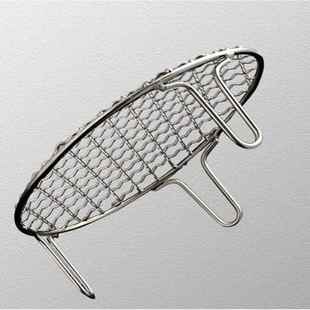 烧烤网圆形带脚不锈钢架子铁网格网粗碳炉茶炉围炉煮茶电陶炉烤架