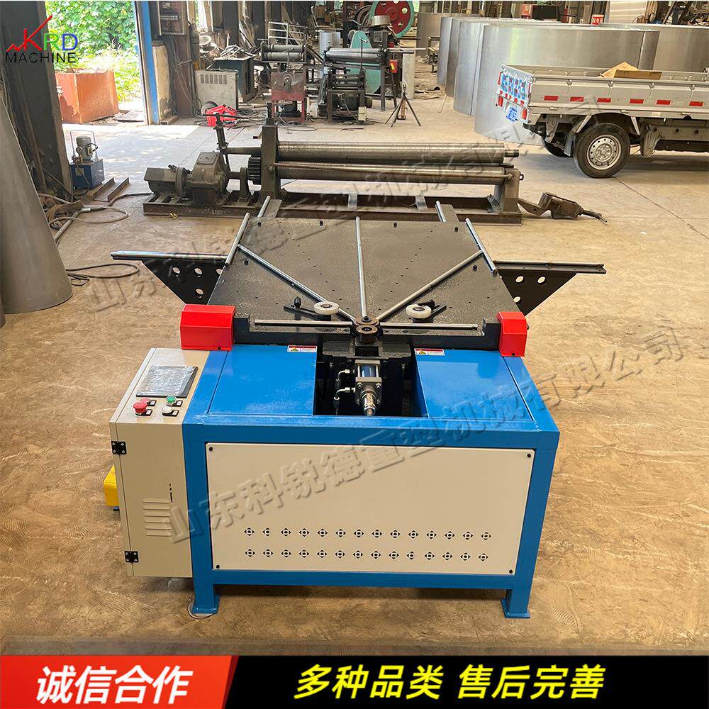 风管制造不锈钢板液压卷边机 卧式圆形工件翻边机 铁板铜板压边机