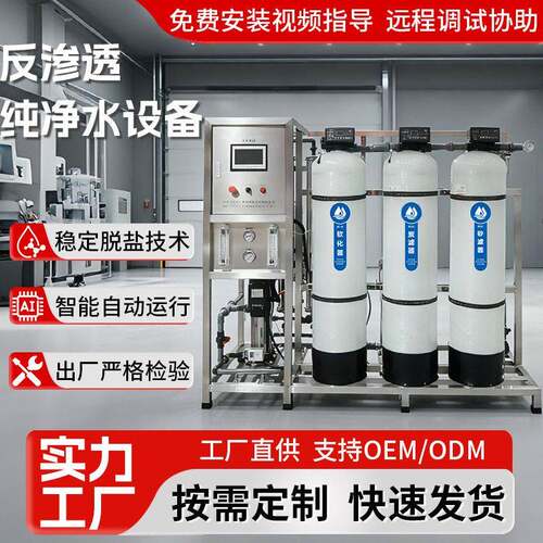 定制大型工业纯水设备商用ro反渗透设备直饮水处理全自动过滤