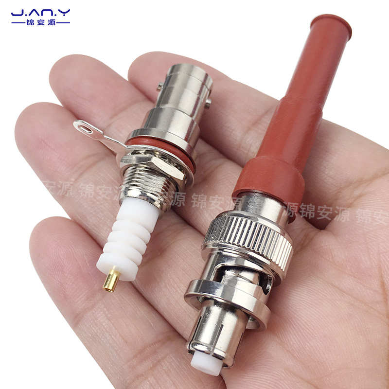 M/SHV耐高压3/5000伏连接器BNC射频同轴信号测试头Q9公母面板座子