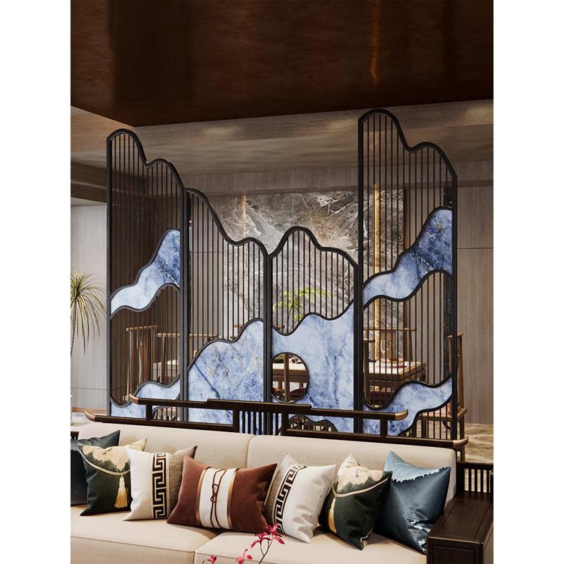 奢典艺术折叠屏风隔断客厅家用现代简约入户对门玄关遮挡墙酒店