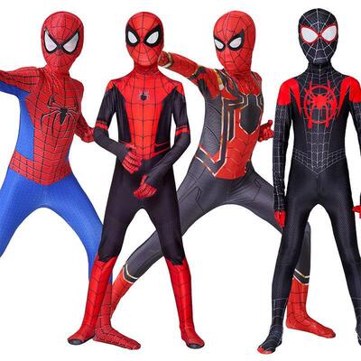 Superhero Spiderman Cosplay Costume Iron Man Black Panther Z