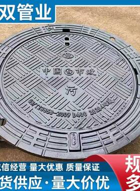 市政工程污雨水井盖球墨铸铁圆型700800重型防尘降篦子防沉降