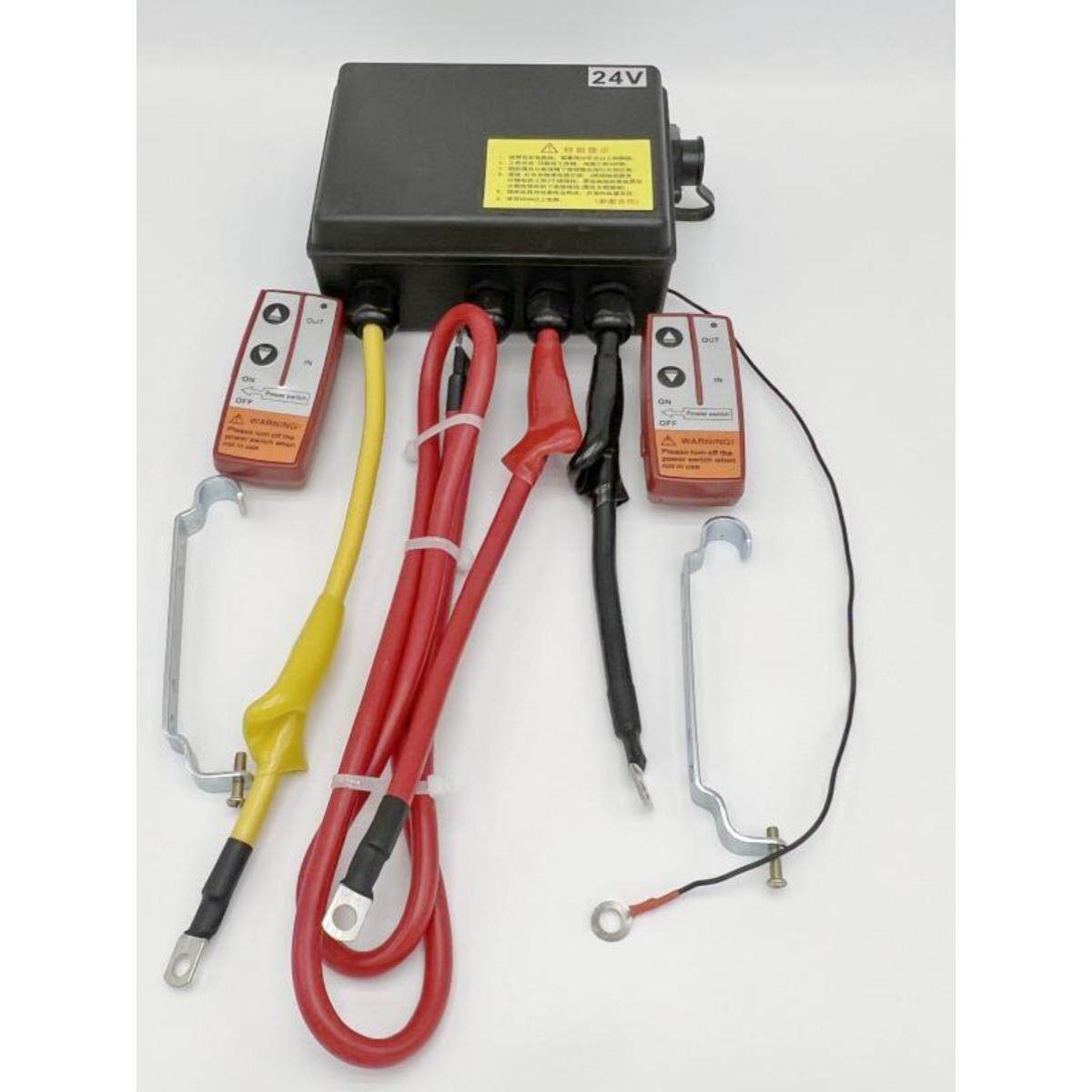 电动绞盘无线双遥控器控制盒12V24V车载吊机配件开关6000磅1吨