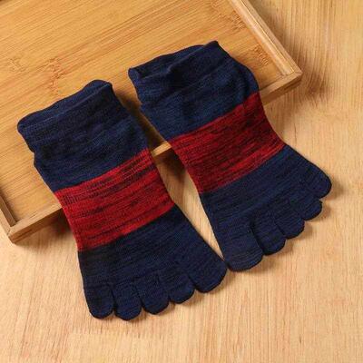 Full Toe Yoga Socks Men Silicone Non-slip Grip Pilates Five