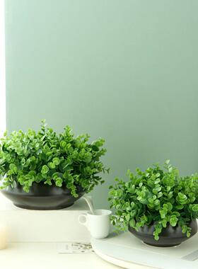 新中式彷真花高级感假绿植客厅餐桌电视柜办公室桌面装饰摆件盆栽