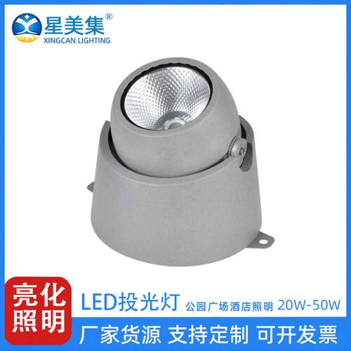 20W30W40W50W投光灯树桩灯COB室外庭院景观外墙投射灯